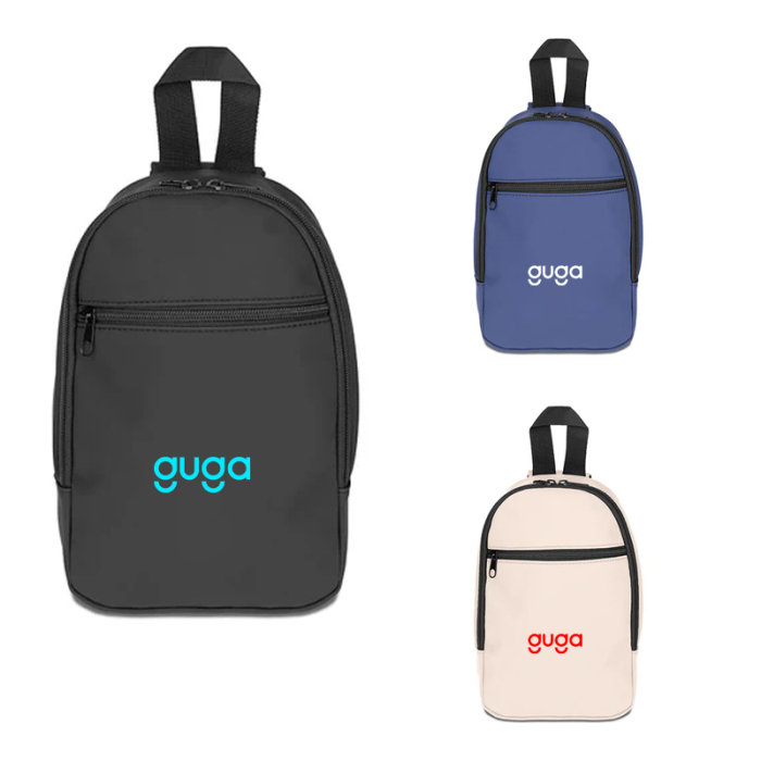 Customized LuxSling Soft PU Premium Shoulder Backpacks