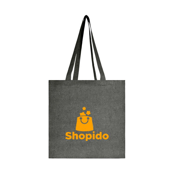 Customized Vitality 4.5 Oz Recycled Cotton Tote Bags