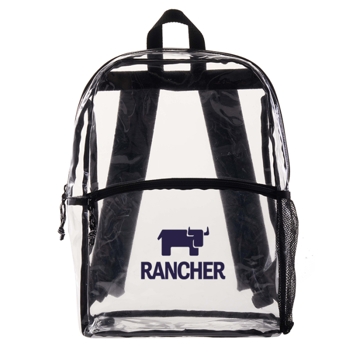 Customized Vue Clear PVC Backpacks