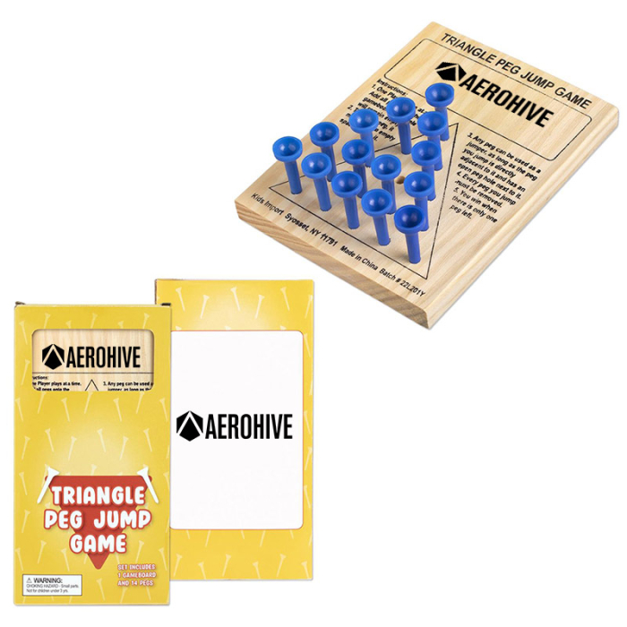 Customized Wooden Triangle Jump Peg Games