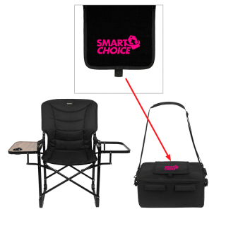 iCOOL® Twin Peaks Deluxe Camping Chairs with 18-Can...