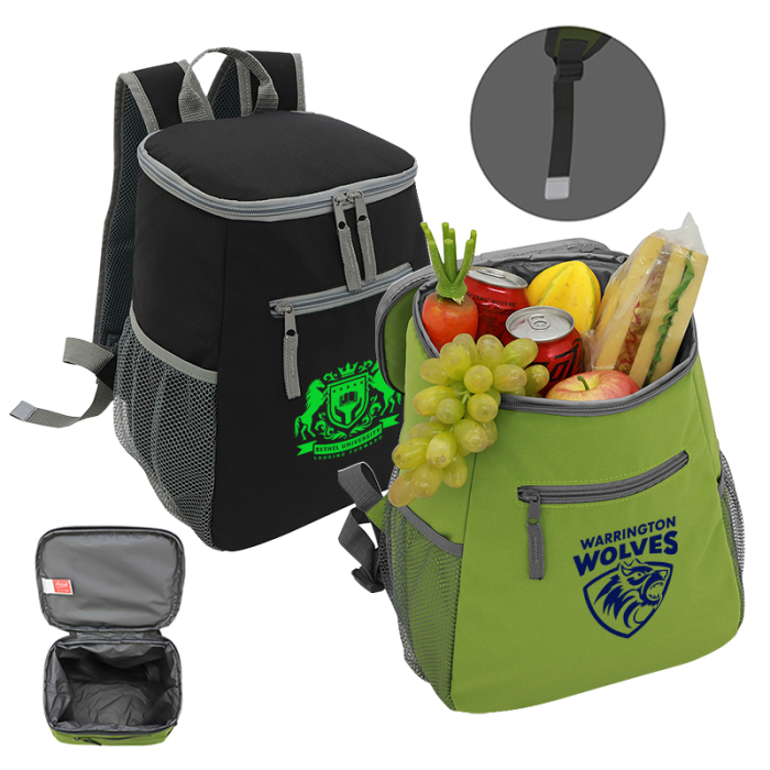 Imprinted Cabana 20-Can Polyester Cooler Backpacks