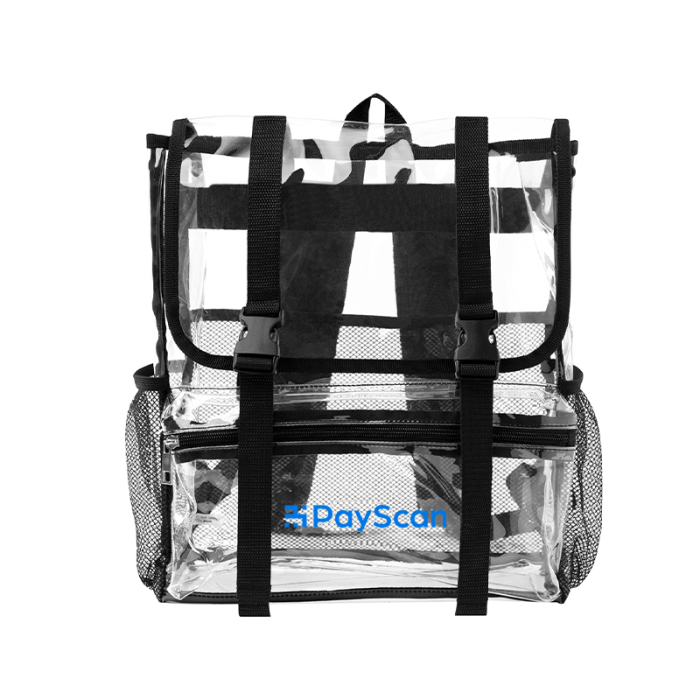 Imprinted Clear Buckle Backpacks