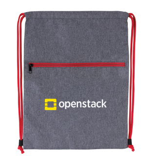 Imprinted Dovetail Two-Tone Drawstring Bags