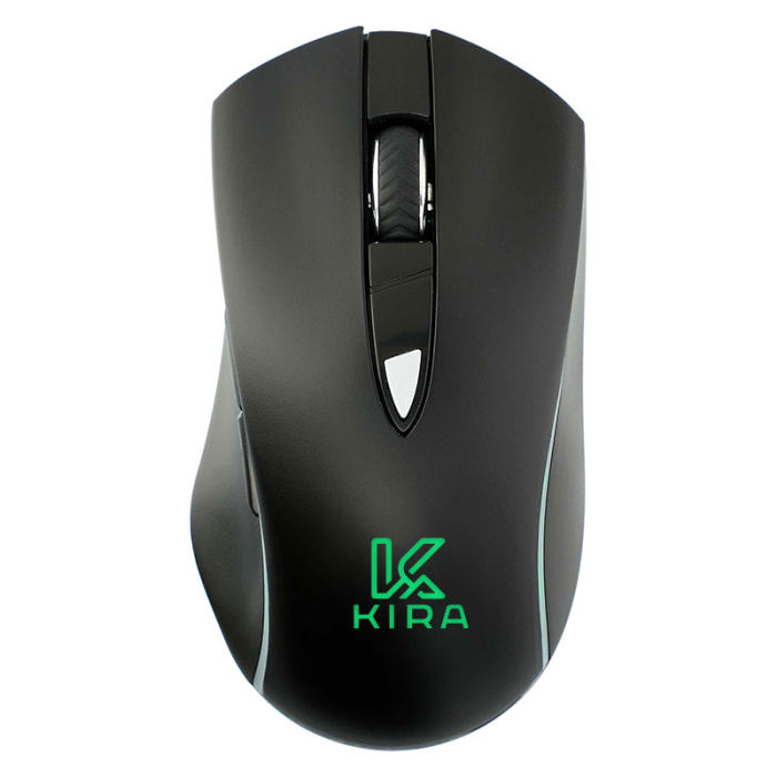 Imprinted Light Up Logo Wireless Optical Mouse