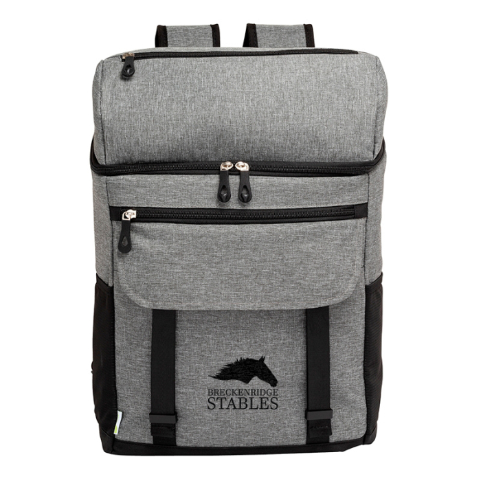 Imprinted Logan RPET 18-Can Backpack Coolers