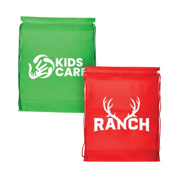 Imprinted NW Drawstring Backpacks with Gussets