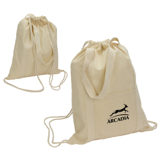 Orion 5 Oz 50/50 Recycled Cotton Drawstring Backpacks