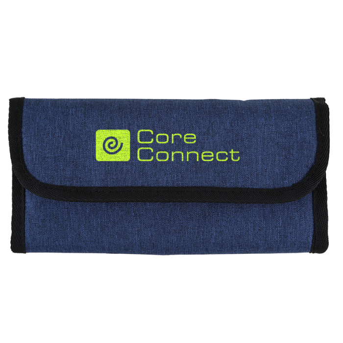 Imprinted RPET Roll-Up Tech Organizers