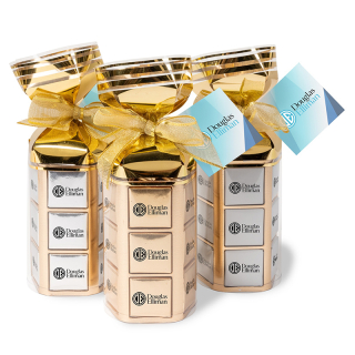 36 Piece Chocolate Foiled Square Gift Bags