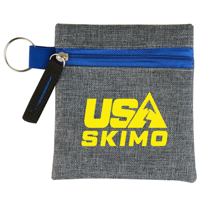 Personalized Heathered Tech Pouches