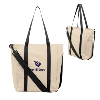 Hudson rPET Leatherette Computer Tote Bags