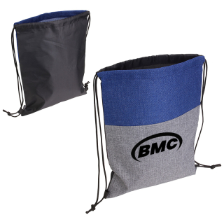 Quill Non-Woven/Nylon Drawstring Backpacks