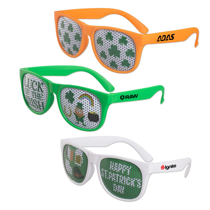 Personalized St. Patrick’s Day Art Pinhole Sunglasses