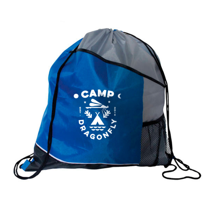 Personalized Varsity Drawstring Backpacks