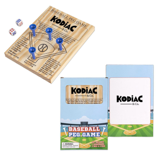 Wooden Baseball Peg Games