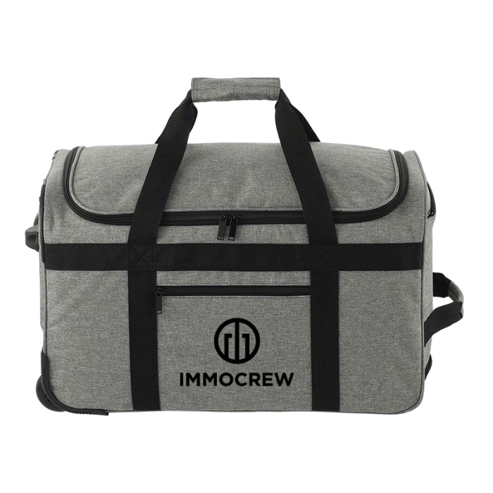 Promotional Graphite Recycled Wheeled Duffels