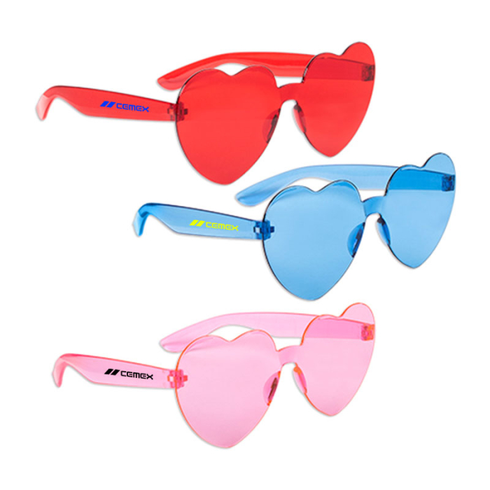 Promotional Heart Shape No Frame Glasses