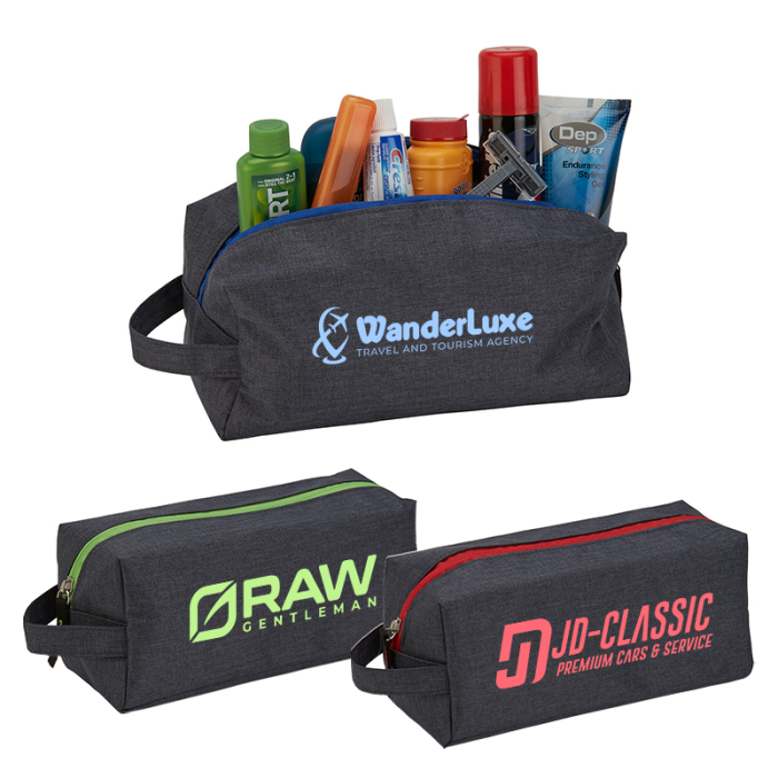 Promotional Heathered Dopp Kits