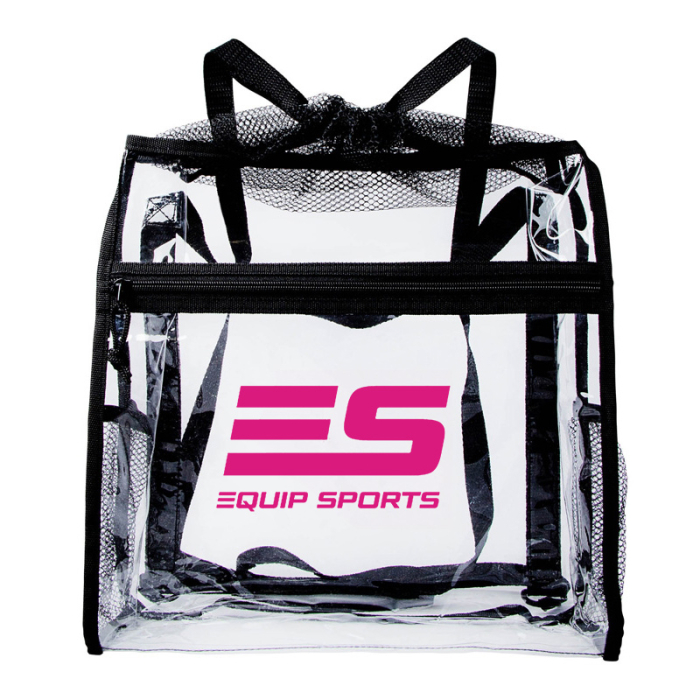 Promotional Ramsey Clear Drawstring Backpacks