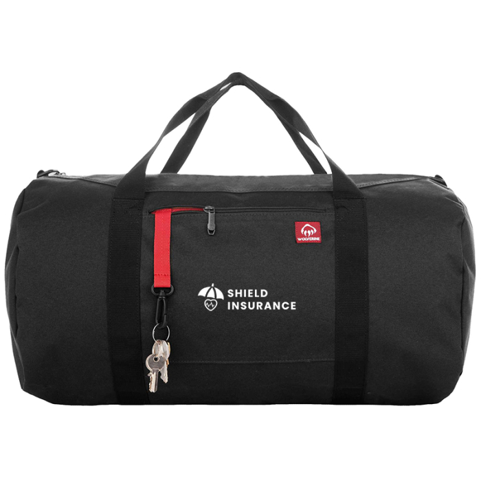 Wolverine Imprinted 22 Inch Center Zip Duffels