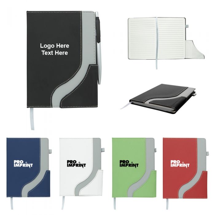 5x7 Inch Customized Wave Magnetic Flap Closure Journal Notebooks