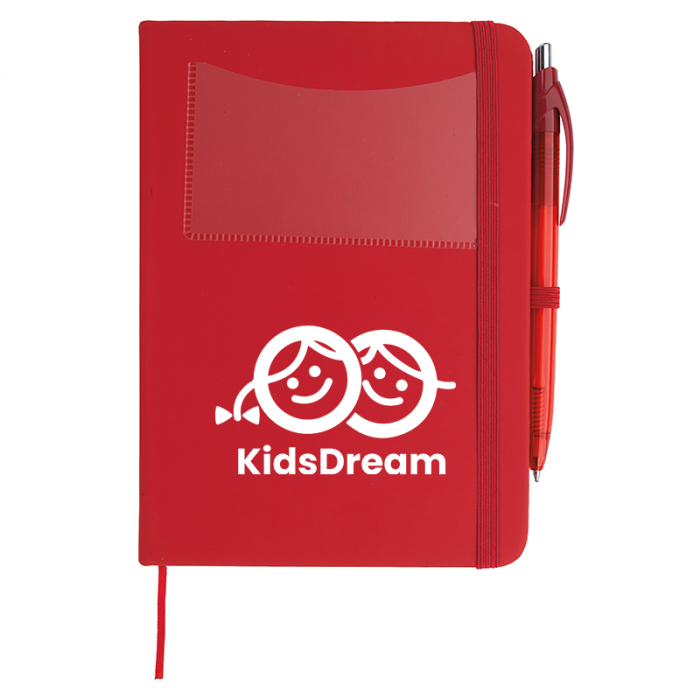 Personalized Value Card Pocket Notebooks with Element Slim Pen