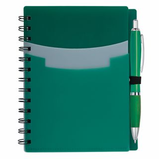 5x7 Inch Tri-Pocket Notebooks   Satin Pens