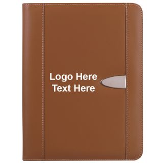 8.5x11 Inch Eclipse Bonded Leather Zippered Portfolio with Calculator