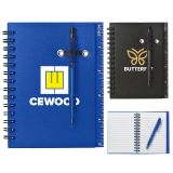 Promotional Logo Spiral Notebooks and Pen