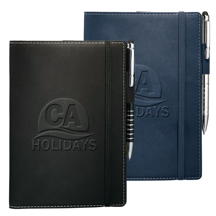 Promotional Revello Refillable JournalBook™ with Stylus Pen