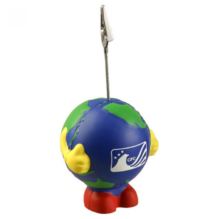Custom Earthball Man Stress Reliever Memo Holders