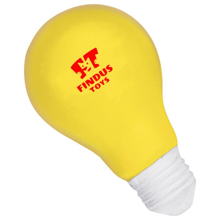 Custom Imprinted Light Bulb Stress Reliever