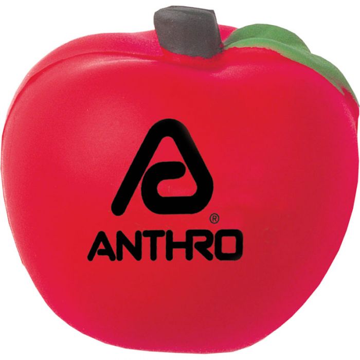 Custom Printed Apple Shaped Stress Relievers