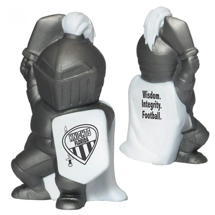 Custom Printed Knight Mascot Stress Relievers