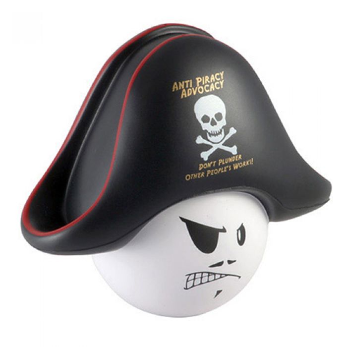 Custom Printed Pirate Mad Cap Stress Relievers