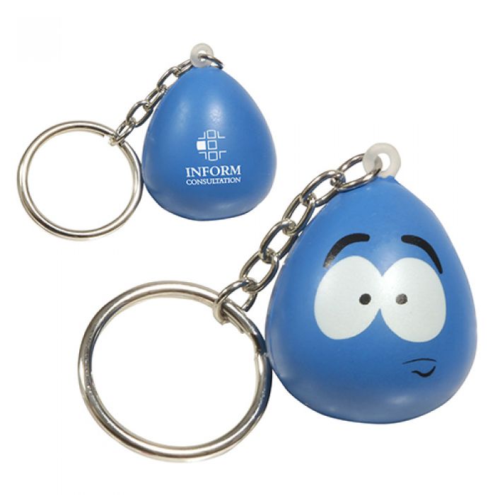 Custom Printed Stressed Mood Maniac Stress Reliever Key Chains
