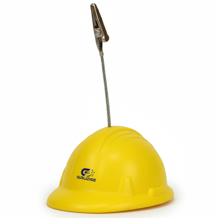 Imprinted Hard Hat Stress Reliever Memo Holders