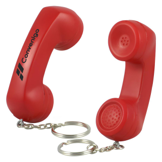 Telephone Receiver Stress Reliever Key Chains