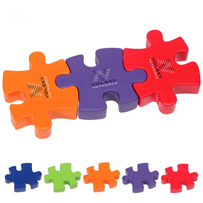 Promotional 3-Piece Connecting Puzzle Set Stress Relievers