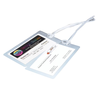 2 1/2x4 1/4 Inch Luggage Tags with Strap