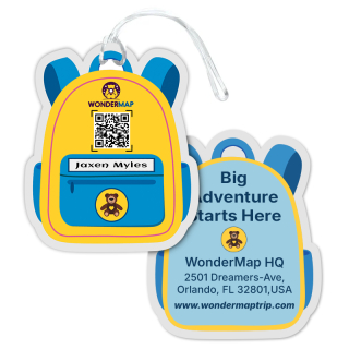 2.5x4.25 Kid\'s Bag Shaped Full Color Double Sided Luggage...