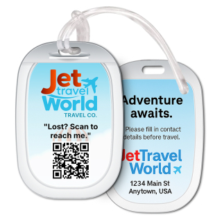 2.5x4.25 Flight Window Shaped Full Color Double Sided...