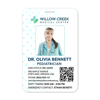 3.625 x 5.5 Inch Plastic Identification Badges