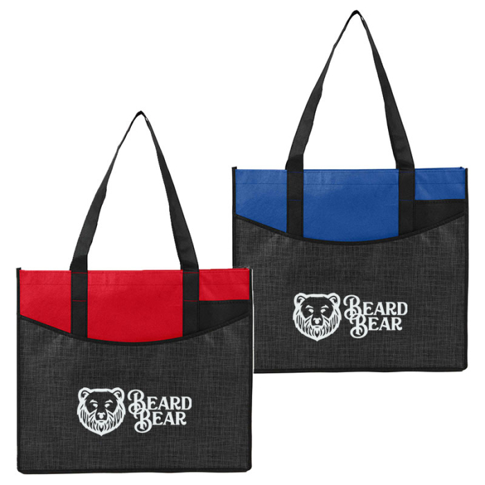 Custom Brooke Recycled Non-Woven Convention Totes
