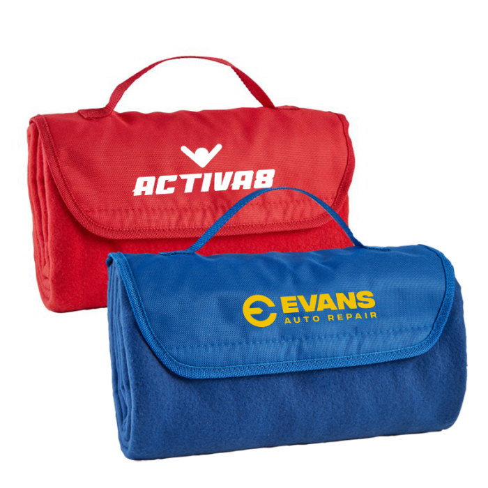 Custom Fleece Roll-up Blankets