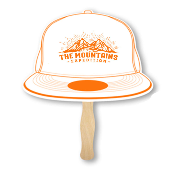 Custom Imprinted Cap Shape Sandwich Fans