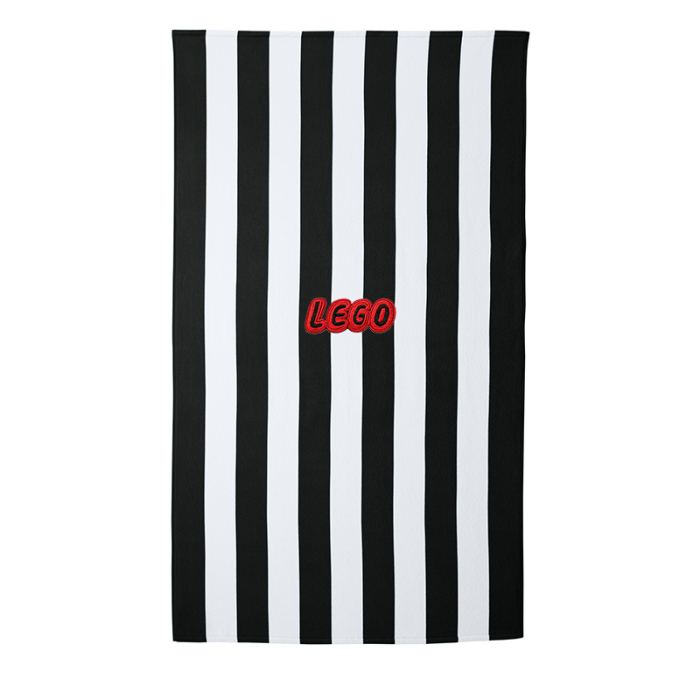 Custom Imprinted Port Authority® Cabana Stripe Beach Towels