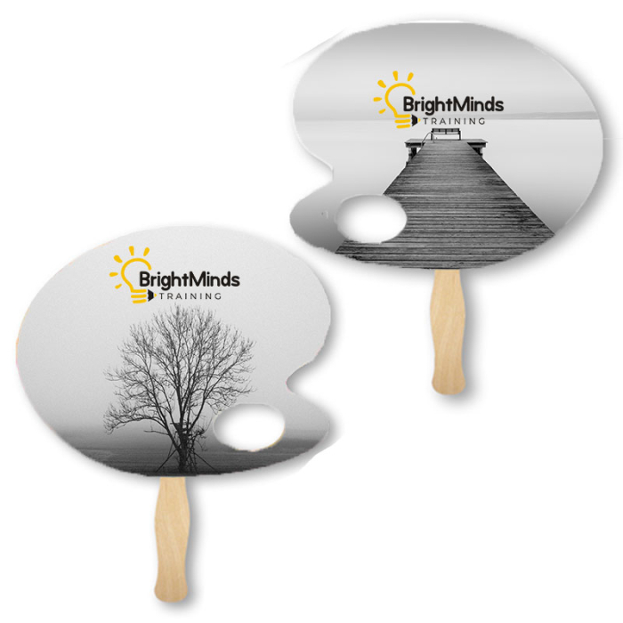 Custom Palette Shape Sandwich Fans