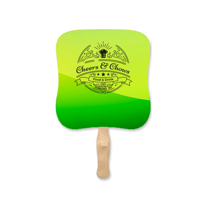 Custom Printed Palm Shape Sandwich Fans 